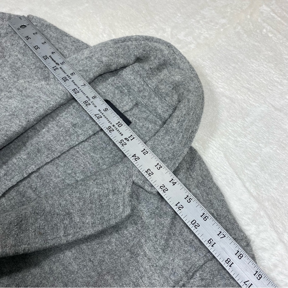 TALBOTS Broiled Boucle Gray Wool Blend Jacket Coat 18 Plus Petite Pocket Unlind - Picture 10 of 16